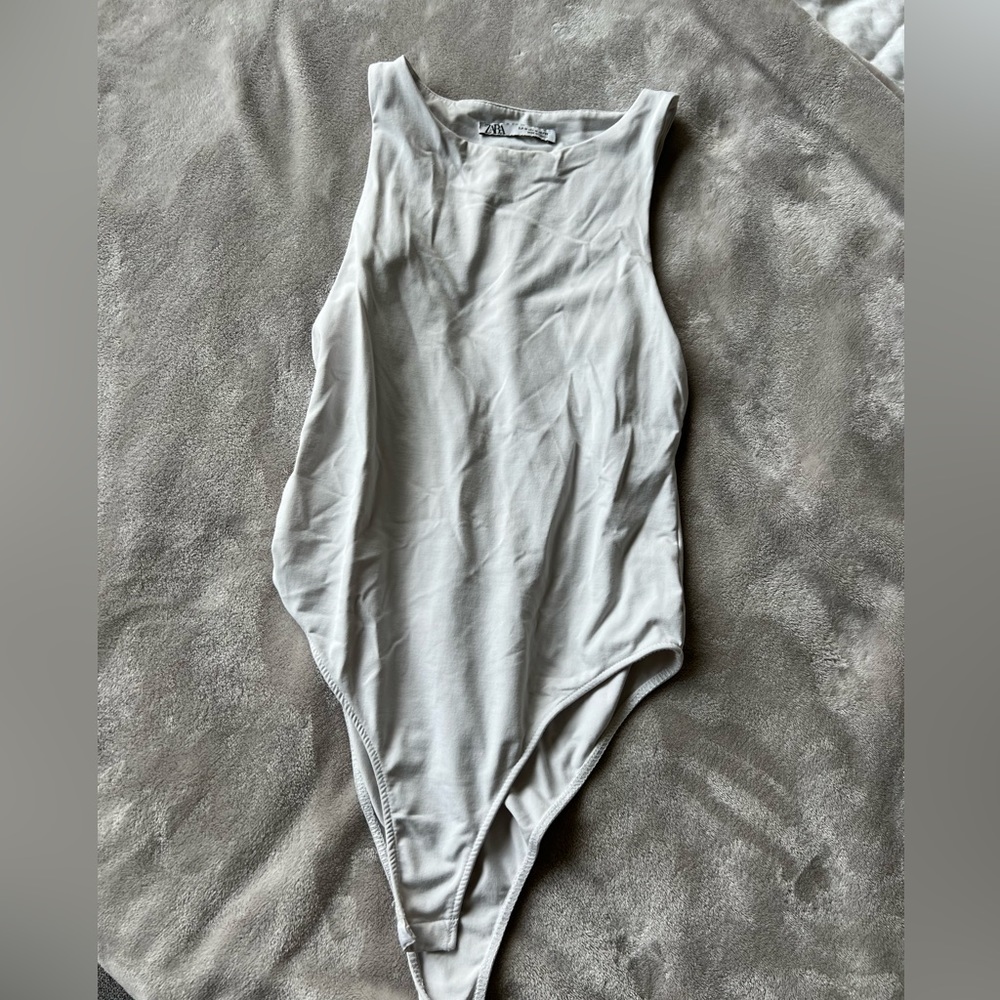 Zara white bodysuit